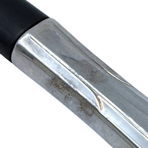 Reverie 1937 Silverplate by Oneida Salad Serving Set Black Plastic & Silver Vtg - Picture 5 of 5